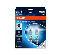 2x Osram H1 (448) 80w Cool Blue Boost 5000K Hyper Blue Car Bulbs [62150CBB-2HB]