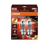 Osram Night Breaker H4 200 60/55W P43t Car Headlight Bulbs Twin Pack White