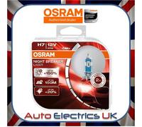 2x OSRAM H7 Night Breaker Laser (Next Generation) +150% Car Headlight Bulbs 477