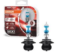 2X Osram HB4 Night-Breaker Laser 12V 51W P22D Xenon Look Halogen Bulbs Lamp