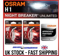 2x OSRAM Night Breaker UNLIMITED H1 Headlight Bulbs OSRAM APPROVED PARTNER