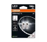 OSRAM LEDriving SL, ≜ W5W, White 6000K, Double Blister (2 lamps), LED Retrofit, offroad use only