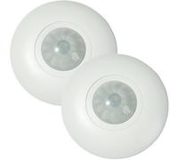 2x Outdoor / Bathroom PIR Occupancy Sensor Automatic Timer Reset Light Switch