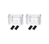 2X Outdoor Business Card Holder Wall Mount Acrylic Business Card Box Included Clear Holder Peel and Stick