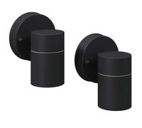 2x Outdoor LED Wall Lights Stainless Steel Garden Lamp Pathway Light vidaXL
