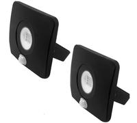 2x Outdoor Slim 10W LED Floodlight PIR Motion Sensor Security IP65 Waterproof