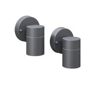 2x Outdoor Wall Lights Stainless Steel Garden Lamp Patio Pathway Light vidaXL