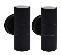 2x Outdoor Wall Lights Stainless Steel Garden Lamp Patio Pathway Light vidaXL