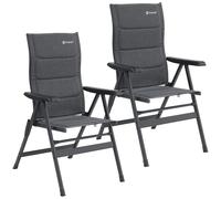 2x OUTWELL HELENA CHAIR FOLDING RECLINING PADDED CAMPING CARAVAN LIGHTWEIGHT
