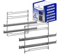 2x Oven Telescopic Rails 2 Levels 17001568 HZ538200 for Bosch for Siemens