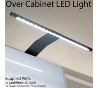 2x Over Cabinet LED Light & Driver Kit COOL WHITE Kitchen Cupboard Reading Lamp