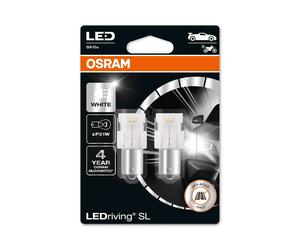 2X P21W OSRAM LEDRIVING SL LED Bulbs - 4 Year Guarantee - White - 5000K