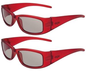 2x Pack EX3D Children 3D Glasses Passive Polarized Filter for 3D-TV Cinema Reald