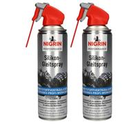 2x Pack Nigrin Hybrid Silicone Spray Lubricant Release Agent Care 1 L