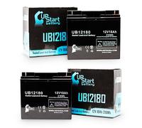 2x Pack - Replacement for APC SMART-UPS SUA1500 Battery - Compatible UB12180 Universal Sealed Lead Acid Battery (12V 18Ah 18000mAh T4 Terminal AGM SLA)