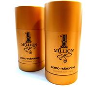 2x Paco Rabanne 1 Million Deodorant Stick, 75ml, Mens Deodorant, One Million