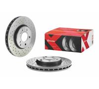 2x Pair Front Perforated/Vented Brake Discs 300mm Fits Mercedes C-Class Clc-Clas