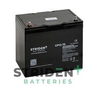 2X Pair StridentTM AGM GP12-75 12V 75Ah Batteries