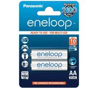 2x Panasonic Eneloop AA 1900mAh Rechargeable Batteries Ready NiMH HR6 BK-3MCCE