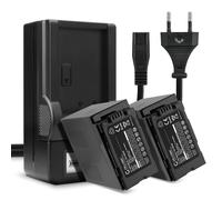 2x Panasonic VW-VBD58 VW-VBD78 VW-VBD55 AG-VBR118 Battery 7800mAh + Charger