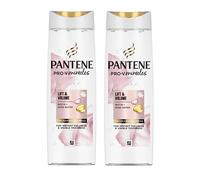 2x Pantene Pro-V Miracles Lift & Volume Thickening Shampoo 225ml, Biotin + Rose Water