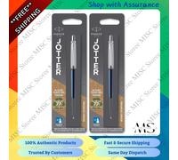 2x Parker Ballpoint Pen Royal Blue Medium Point Blue Ink 1953209- NEW