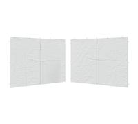 vidaXL - Durable Party Tent Marquee Sidewalls with Zipper, PE Material, Water and UV, Perfect for Outdoor Celebrations, Garden Gatherings, White