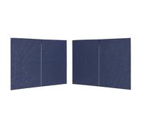 vidaXL Party Tent Sidewall 2 pcs with Zipper PE Blue