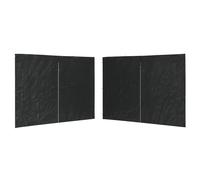 vidaXL Party Tent Sidewall 2 pcs with Zipper PE Anthracite