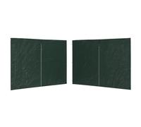 vidaXL Party Tent Sidewall 2 pcs with Zipper PE Green
