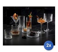 2X Pasabahce Elysia Transparent Glass Cylindrical Cup