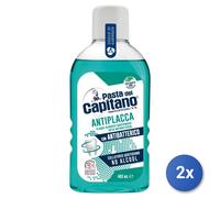 2x Pasta Capitano Mouthwash 400 Ml. Antiplaque