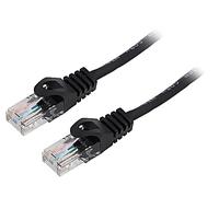 2x PCU5-10CC-0150-BK patch cord U/UTP 5e line CCA PVC black 15m 26AWG cores: