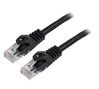 2X PCU6-10CU-0025-BK Patch cord U/UTP 6 Line Cu LSZH Black 025m 26AWG Cores: 8