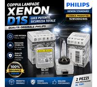 2x Philips D1S Xenon HID 35W Ice White Headlight Bulbs Low Beam
