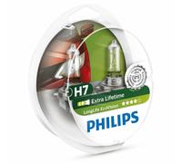 2x Philips EcoVision H7 12972LLECOS2 PX26d LongLife Car Headlight Bulb
