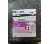 2x Philips Master 4.9W 380lms LED GU10 36° 4000K Cool White Dimmable 940 cri90 [EEK: A+]