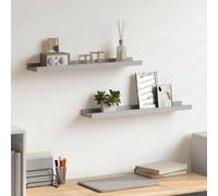 2x Picture Frame Ledge Shelves MDF Wood Shelf Multi Colours Multi Sizes vidaXL