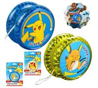 2x Pikachu Flashing Yoyo - Pokémon LED Light Up Yo-Yo Toy for Children, Glow Yo Yo, Best Gift for Boys & Girls