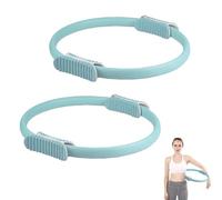 2x Pilates Ring for Exercise - Yoga Double Grip Ring - Pilates Fitness Ring for Strength and Flexibility - Magic Ring for Legs and Arms.