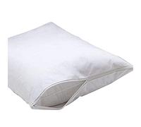2x Pillow Protectors with Zip - 100% Cotton - Machine Washable - Anti-Allergy, Anti-Bacterial