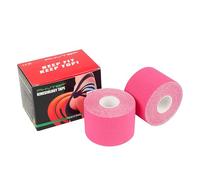 2X Pink Sports Tape Kinesiology 5 cm x 5 m Mucsle Tape Uncut Roll, Kine Tape Promotes Injury Recovery and Joint Support