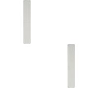 2x Plain Door Finger Plate 500 x 75mm Satin Anodised Aluminium Push Plate Loops Multi One Size
