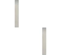 2x Plain Door Finger Plate 650 x 75mm Satin Stainless Steel Push Plate