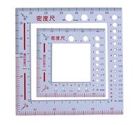 2x Plastic Needle Gauge Knitting Crochet Ruler Stitch Counting Frame Sewing