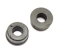 2x Plastic Reducer Bushes 35mm to 16mm Wheel Axle Bore Bush Sack Truck Trolley