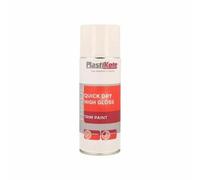 2x Plastikote Trade Quick Dry High Gloss Trim Paint White 400ml (6.64/Unit)