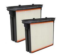 2X Pleated Flat-fold Hepa Filter compatible Ffor Bosch GAS25 GAS50 GAS50M | Vacuum Filter compatible with 2607432014 2607432015 GAS25L SFC 2607432016 2607432017