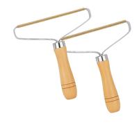 2x Portable Lint Remover Carpet Comb - Double-Sided Fuzz & Pet Hair Remover Tool for Clothes, Upholstery, Rugs & Furniture