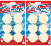 2x Power Bleach Toilet Block Quickly Clean, Freshen & Prevent Limescale in Toilets